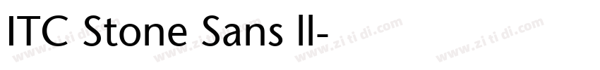 ITC Stone Sans ll字体转换